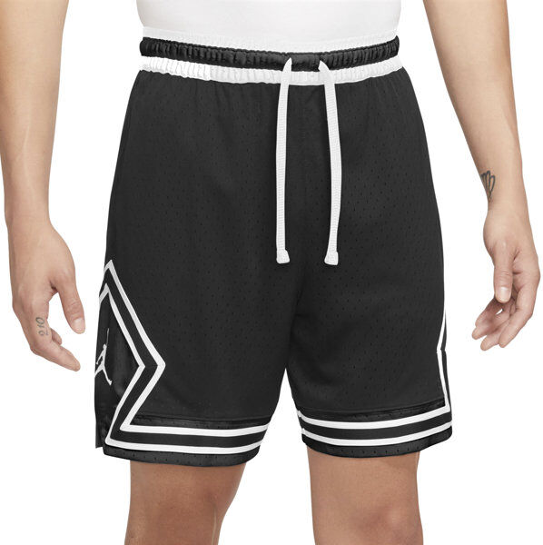 nike jordan jordan dri-fit sport - pantaloni da basket - uomo black/white s