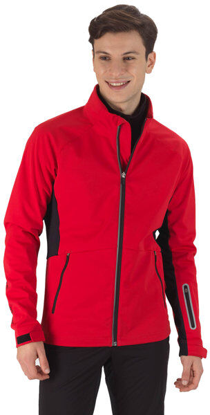 rossignol softshell m – giacca sci da fondo – uomo red s