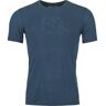 Ortovox Cool Tec Mtn Logo M - T-Shirt - uomo Blue L