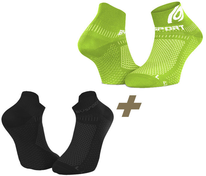 BV Sport Light 3D - calzini running Black/Green 39/41