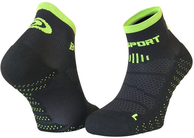 BV Sport SCR One Evo - calzini corti running Black/Green 39/41