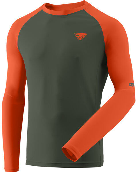 Dynafit Alpine Pro - maglia a manica lunga - uomo Green/Dark Orange 54