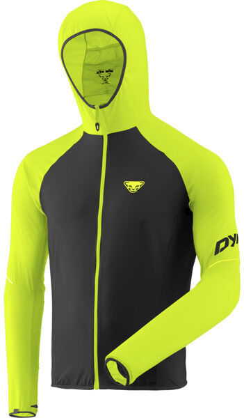 Dynafit Alpine Wind 2 - giacca trail running - uomo Black/Yellow 48