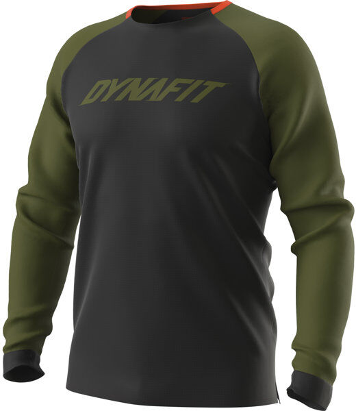 Dynafit Ride L/S M - maglia a maniche lunghe - uomo Black/Dark Green L