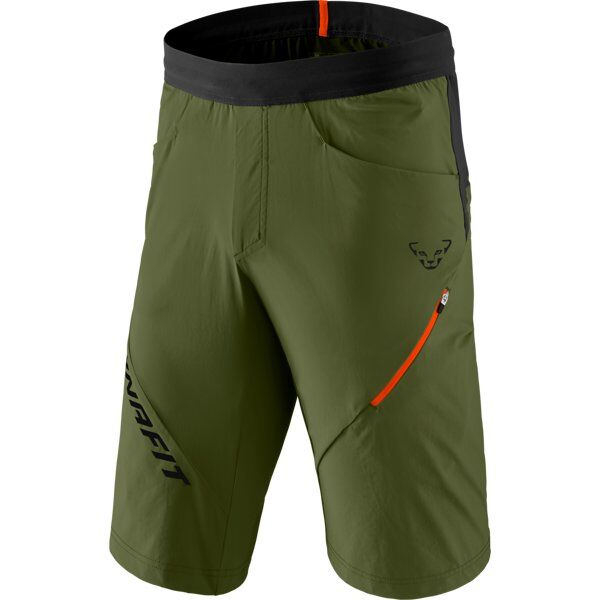 Dynafit Transalper Hybrid - pantaloni corti trekking - uomo Dark Green/Black/Red 50
