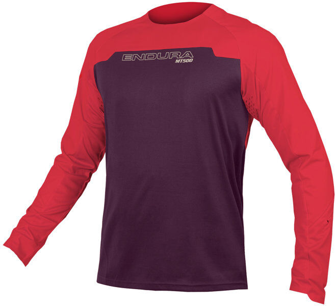 Endura MT500 Burner L/S - maglia MTB a manica lunga - uomo Bordeaux 2XL