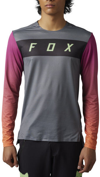 Fox Flexair LS Arcadia - maglia MTB a maniche lunghe - uomo Grey/Orange/Pink S