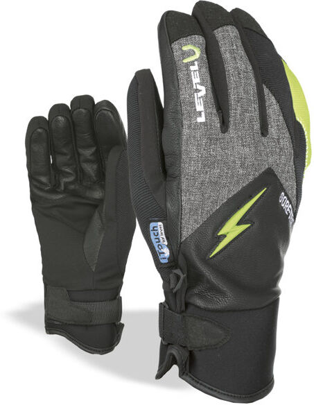 Level I-Thunder GTX - guanti da sci - uomo Black/Green 8 (M)