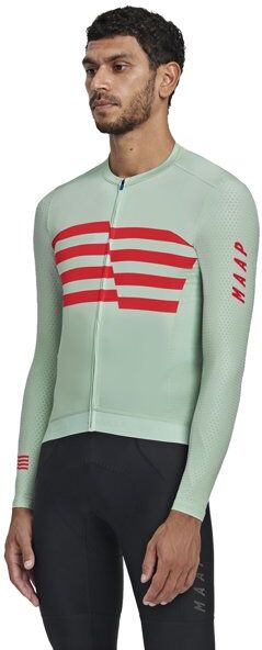 Maap Emblem Pro Hex LS - maglia ciclismo a manica lunga - uomo Green/Red L