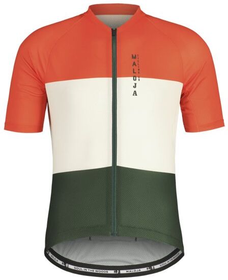 maloja BarettiM. 1/2 - maglia ciclismo - uomo Orange/Beige/Green XS