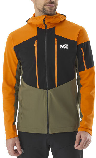 Millet Pierra Ment Hoodie M - giacca ibrida - uomo Orange/Black/Green L
