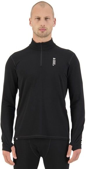 Mons Royale Cascade 200 1/4 zip - maglietta tecnica - uomo Black L