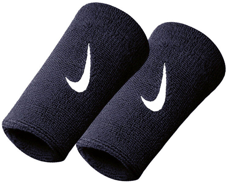 Nike Swoosh Doublewide - polsini lunghi tergisudore Dark Blue