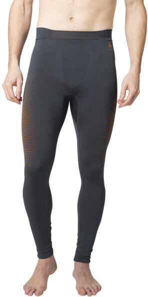 Odlo Performance Warm Eco Baselayer - calzamaglia - uomo Grey/Orange XL