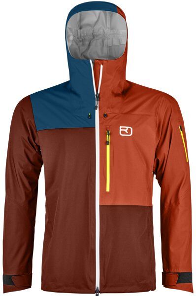 Ortovox 3L Ortler - giacca hardshell - uomo Dark Red/Orange/Blue M