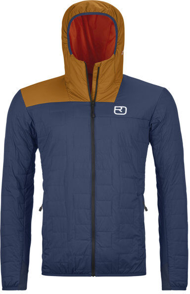 Ortovox Swisswool Piz Badus - giacca alpinismo - uomo Blue/Orange S