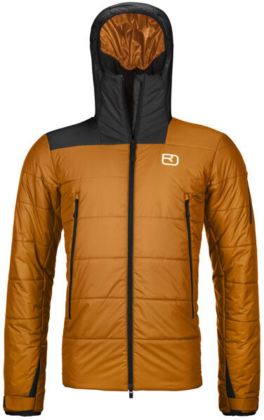 Ortovox Swisswool Zinal - giacca alpinismo - uomo Orange/Black M