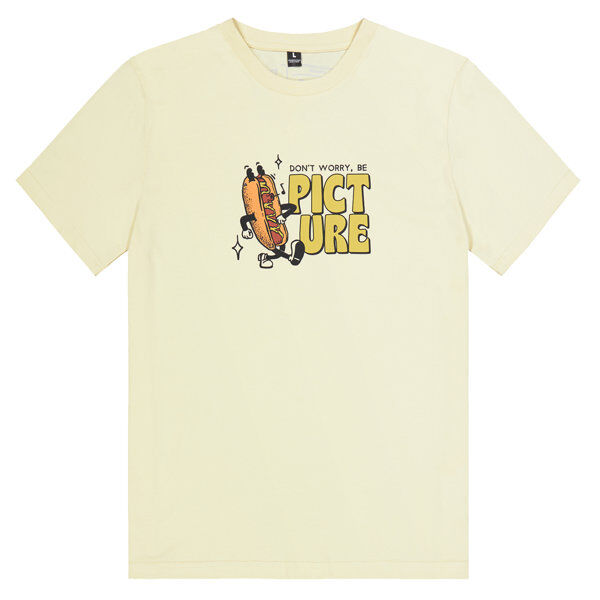 Picture Basement Mustard Tee M - T-shirt - uomo Light Yellow S