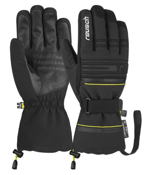 Reusch Kondor R-TEX XT - guanti da sci - uomo Black/Yellow 8