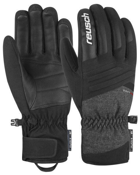 Reusch Seamus R-TEX® XT - guanti da sci - uomo Black/Black Melange 8