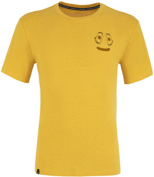 Salewa Lavaredo Hemp Print M - T-shirt - uomo Yellow/Brown 50