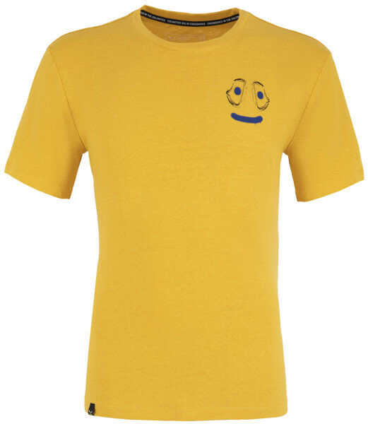 Salewa Lavaredo Hemp Print M - T-shirt - uomo Yellow/Blue 48