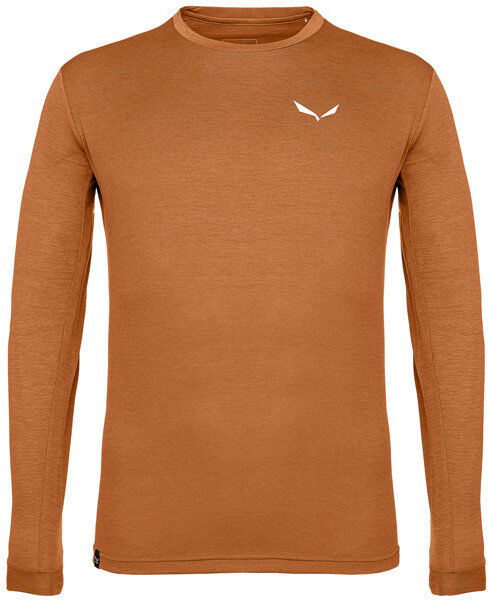 Salewa Puez Melange Dry L/S - maglia a maniche lunghe - uomo Dark Orange/White 48