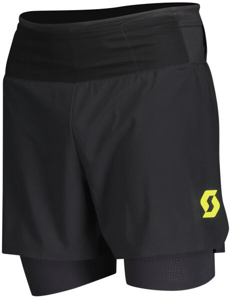 Scott Rc Run Hybrid - pantaloni corti trail running - uomo Black/Yellow XL