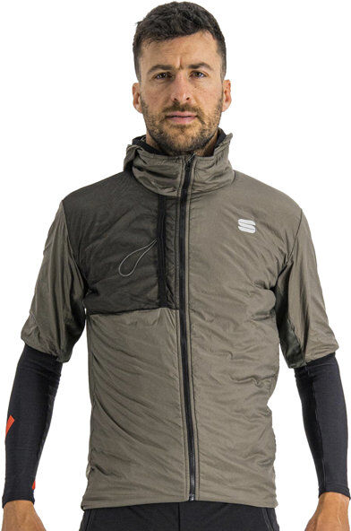 Sportful Supergiara Puffy - giacca ciclismo - uomo Brown 2XL