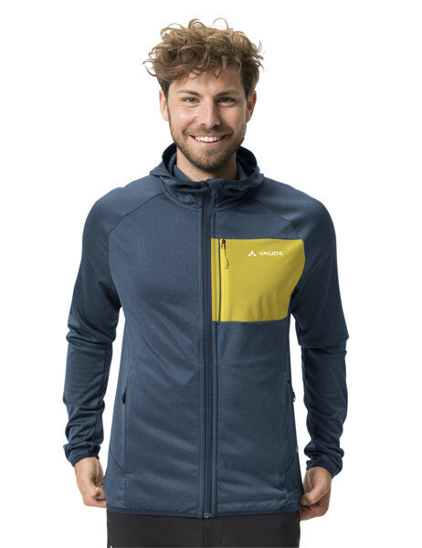 Vaude Tekoa - felpa in pile - uomo Blue/Yellow M