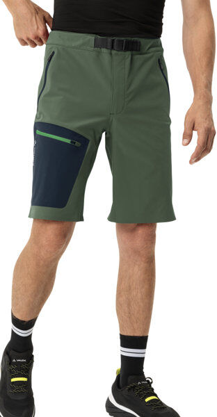 Vaude Badile - pantaloni corti trekking - uomo Green/Dark Blue 52