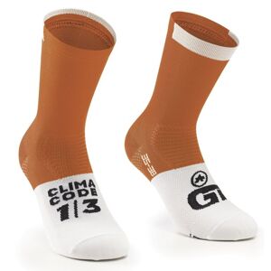 Assos GT - calzini ciclismo Orange/White 2 (EU 43-46)