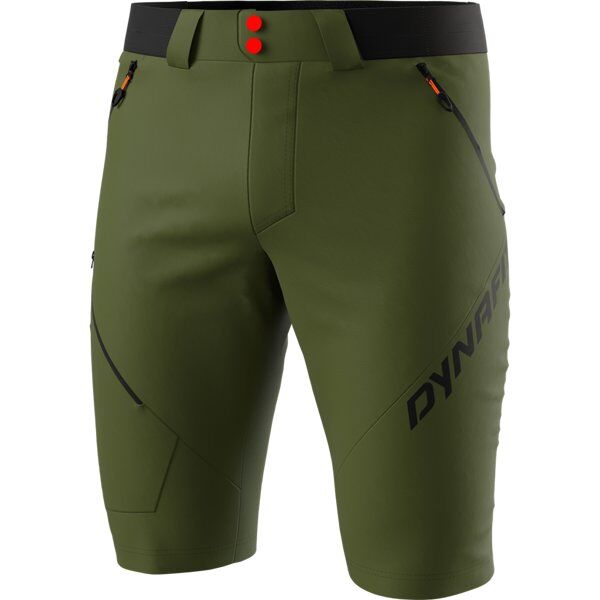 Dynafit Transalper 4 Dst - pantaloni corti trekking - uomo Dark Green/Black/Red S