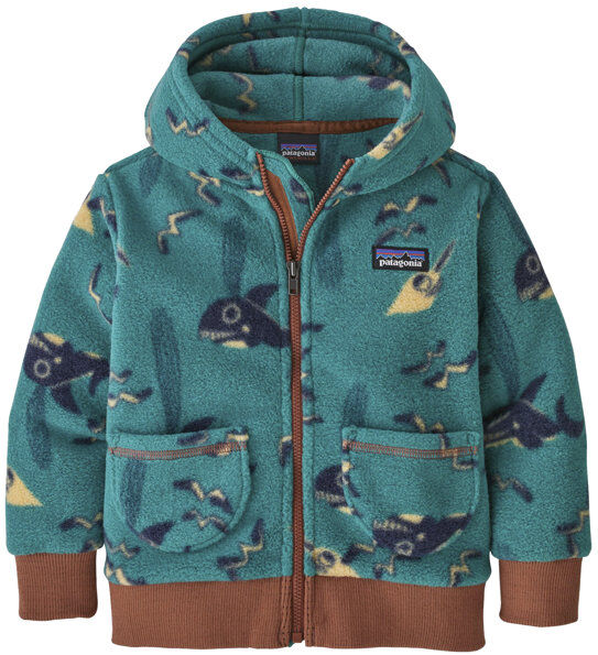 Patagonia Synchilla® Cardigan - giacca in pile - bambino Brown/Blue 6M