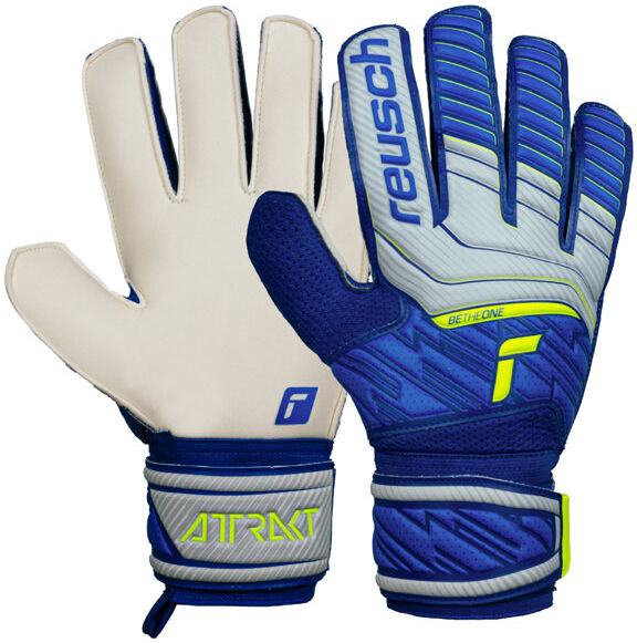 Reusch Attrakt Solid - guanti portiere calcio - Grey/Blue