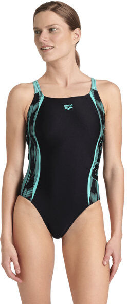 Arena W Swim Pro Back Graphic - costume intero - donna Black/Blue 36