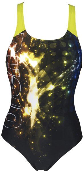 Arena W Vibration Swim Pro Back - costume intero - donna Black/Yellow 36 FR