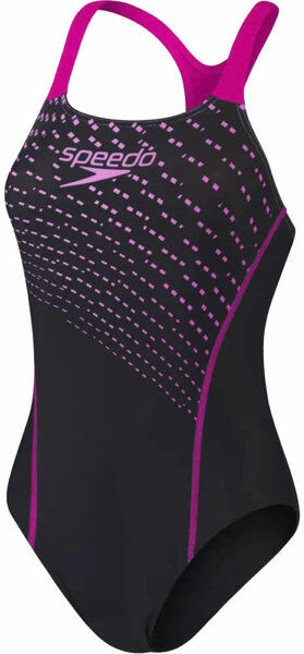 Speedo Medley Logo - costume intero - donna Black/Pink 34