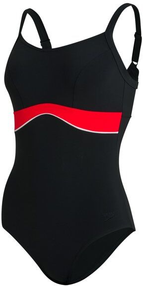 Speedo Shap Salacia Clpbk Af - costume intero - donna Black/Red 34