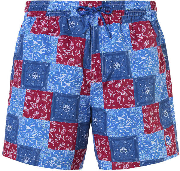 North Sails Basic Volley 40cm - costume - uomo Blue/Red 3XL