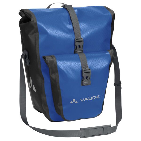 vaude aqua back plus - borsa bici posteriore (due borse) blue