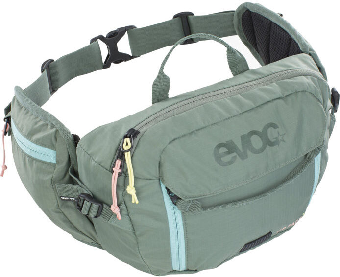 evoc hip pack 3 + hydration bladder 1,5 - marsupio green