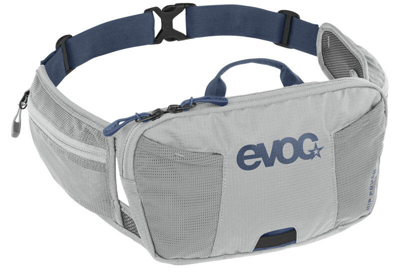 evoc hip pouch 1l - borsa bici grey/blue