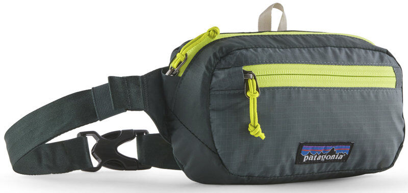 patagonia black hole mini hip pack - marsupio grey/light yellow