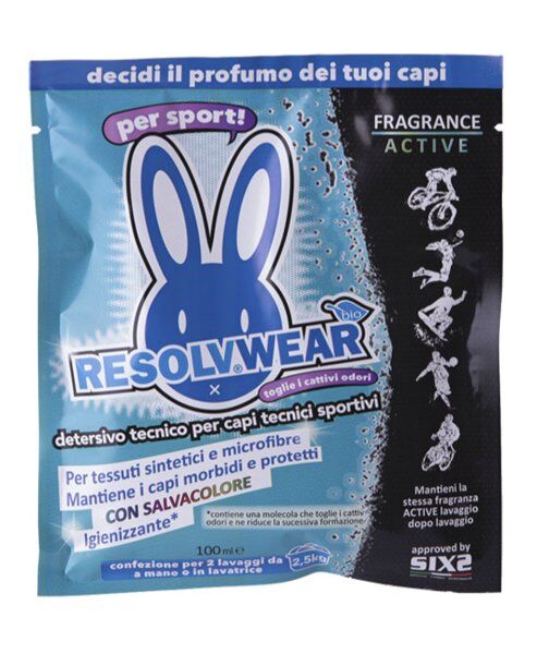 resolvbike fragrancex active 100 ml - prodotto cura tessuti blue 100 ml