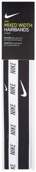Nike Mixed Width Headbands 3 pack - fascette per capelli Black/White