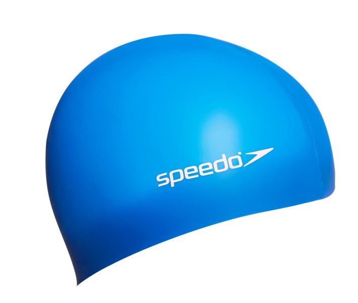 Speedo Plain Flat Silicone Cap Junior - cuffia da nuoto - bambini - Blue