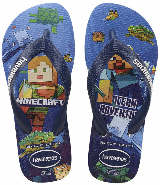 Havaianas Minecraft - infradito - bambino Blue 25/26 BR