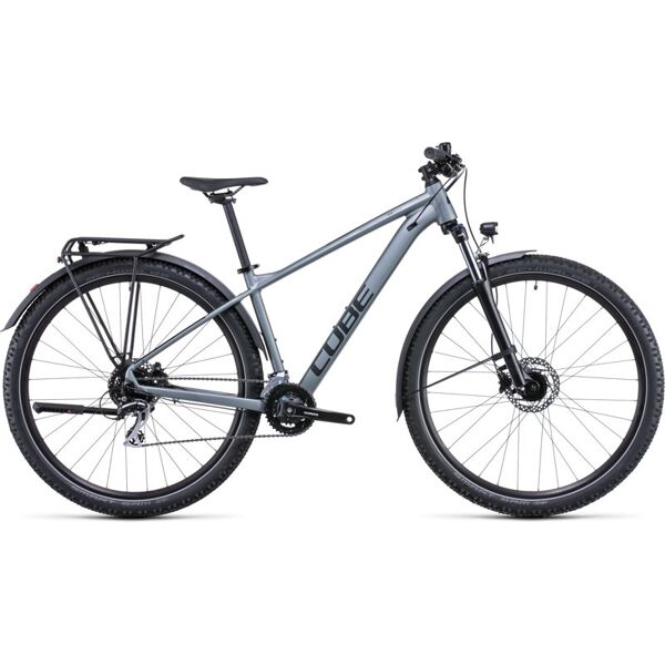 cube aim race allroad - bici trekking - uomo grey/black m