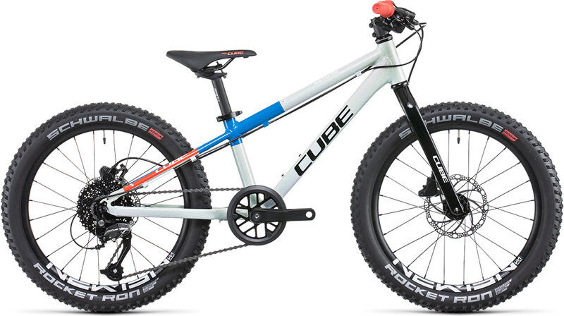 cube reaction 200 pro - mountainbike - bambini grey/blue 20